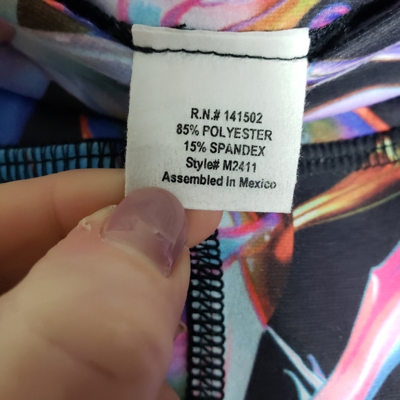 Evolution and Creation multicolored fish leggings - Picture 4 of 5